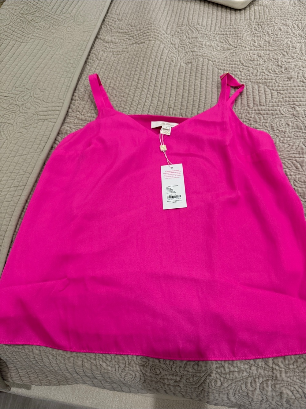 Lilly Pulitzer Hot Pink Slip Camisole NWT